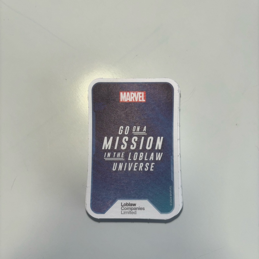 Marvel Loblaw Universe Mission Trading and Playing Cards Full Deck